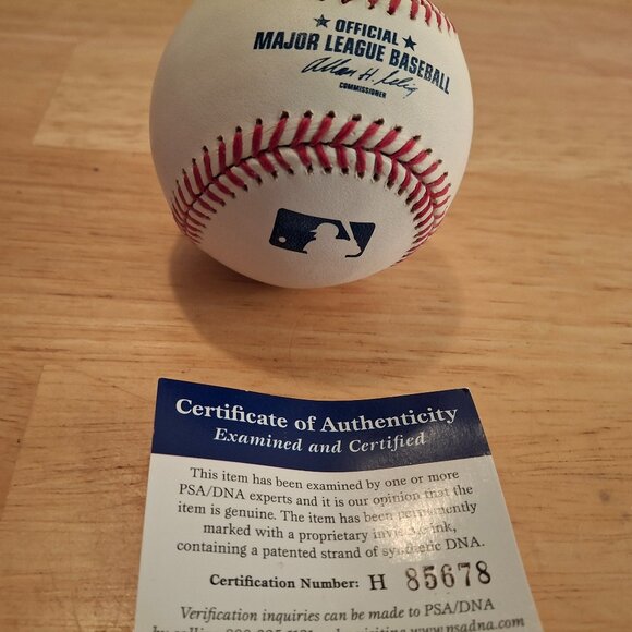 Kevin McReynolds New York Mets Autographed Baseball Authenticated by PSA - Picture 6 of 6